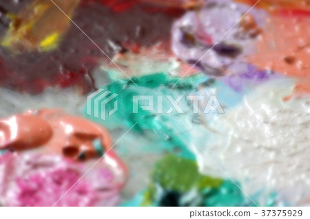 blurry photo of colorful color on palette blurry photo of colorful color on palette 37375929