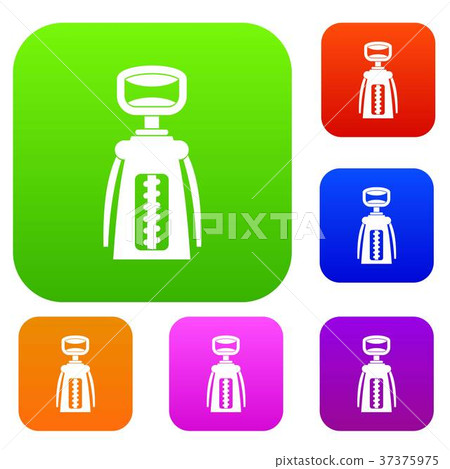 Modern corkscrew set color collection 37375975