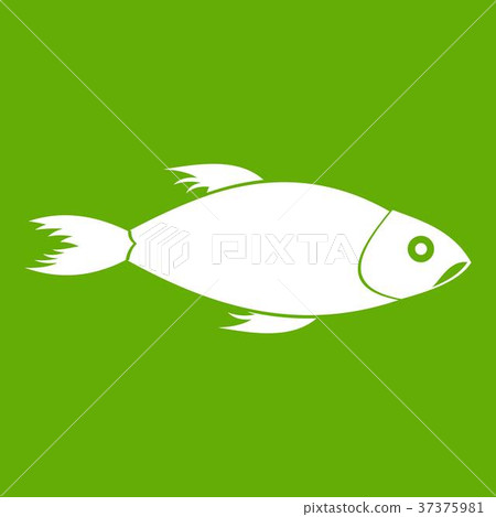 Fish icon green 37375981
