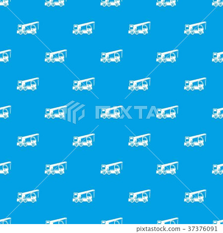 Truck mounted crane pattern seamless blue 37376091