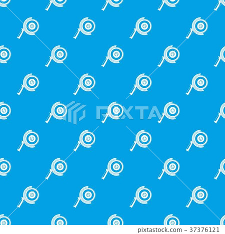 Circle saw pattern seamless blue 37376121