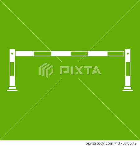 Traffic barrier icon green 37376572