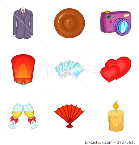 Jubilance icons set, cartoon style - Stock Illustration [37376633] - PIXTA