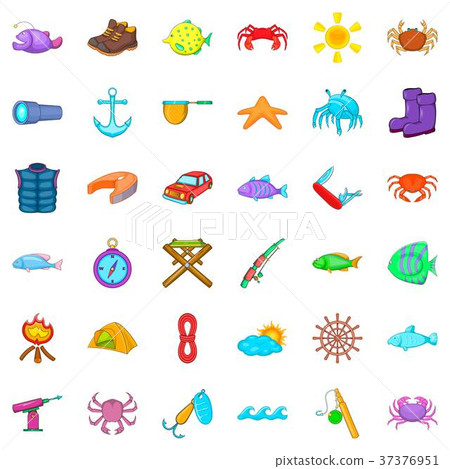 Knife icons set, cartoon style 37376951