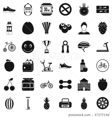 Measure icons set, simle style Measure icons set, simle style 37377140