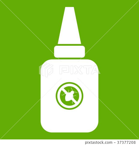Insect spray icon green 37377208
