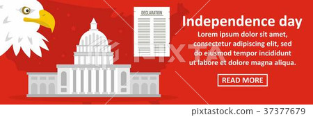 Usa independence day banner horizontal concept Usa independence day banner horizontal concept 37377679