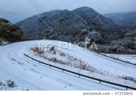 雲仙雪景從Chitenishi到雲仙（縣道128號）的路 37378803