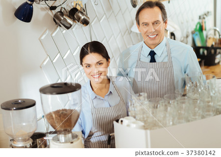 Qualified reliable colleagues standing in the Qualified reliable colleagues standing in the 37380142