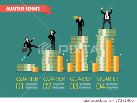 Quarterly reports infographic 37381400