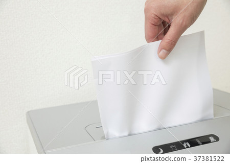 放置切菜機的商人手 37381522