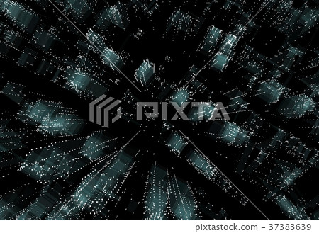 Abstract 3d city rendering 37383639