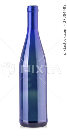 Blue bottle isolated on white background. Blue bottle isolated on white background. 37384495