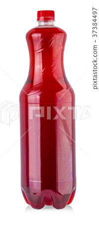 Bottle with juice isolated on white. Bottle with juice isolated on white. 37384497
