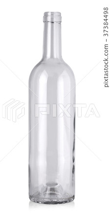 Clear Wine Bottle isolated white background Clear Wine Bottle isolated white background 37384498
