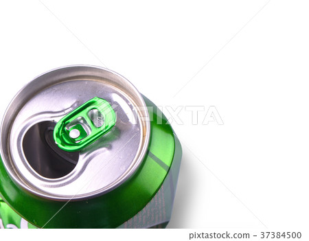 Crumpled Aluminum can isolated on white Crumpled Aluminum can isolated on white 37384500