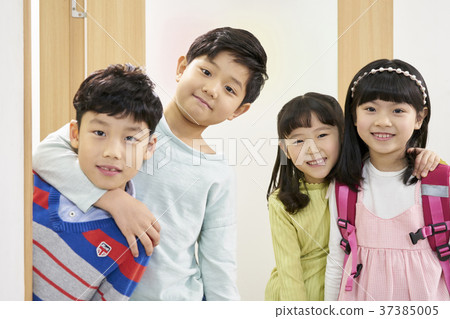 小學生，兒童，韓國人 37385005