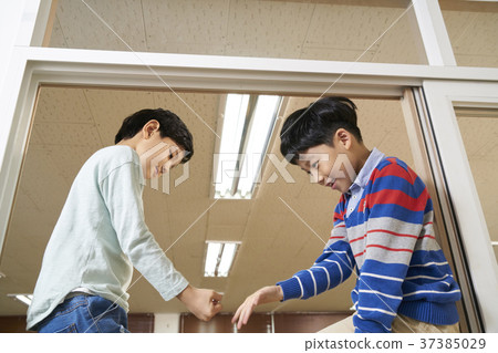 小學生，兒童，韓國人 37385029