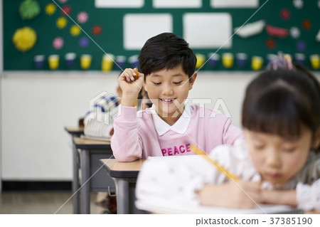 Elementary students, children, Koreans 37385190