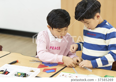 小學生，兒童，韓國人 37385269
