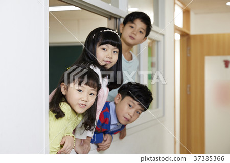 小學生，兒童，韓國人 37385366