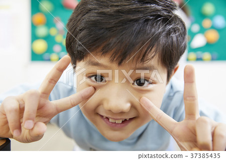 小學生,兒童,韓國人 小學生,兒童,韓國人 37385435