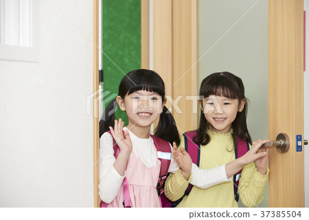 小學生，兒童，韓國人 37385504
