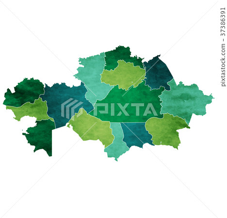 哈薩克斯坦國家圖標 哈薩克斯坦國家圖標 37386391