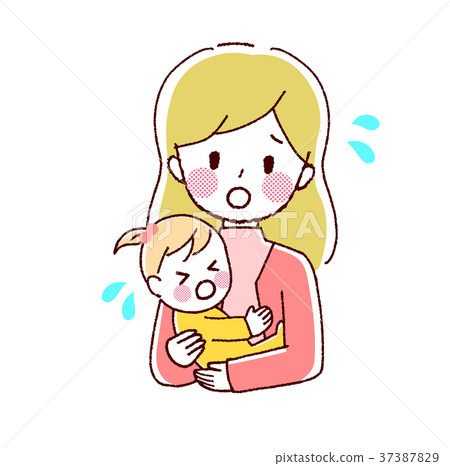 Illustration of baby and mother - Stock Illustration [37387829] - PIXTA