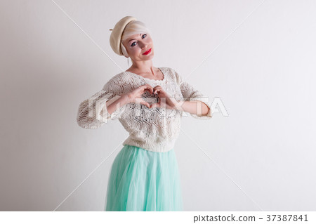beautiful French blonde in a light dress beautiful French blonde in a light dress 37387841