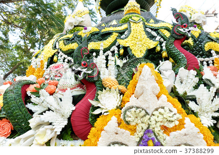 Naga at Chiang Mai Flower Festival 2017, Thailand Naga at Chiang Mai Flower Festival 2017, Thailand 37388299