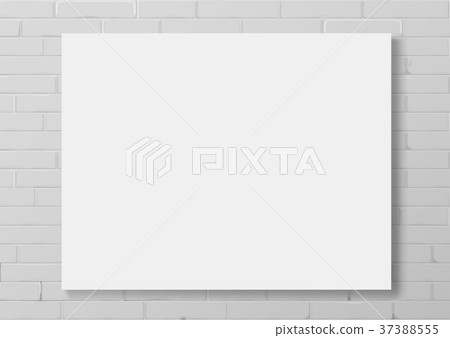 Horizontal white empty frame Horizontal white empty frame 37388555