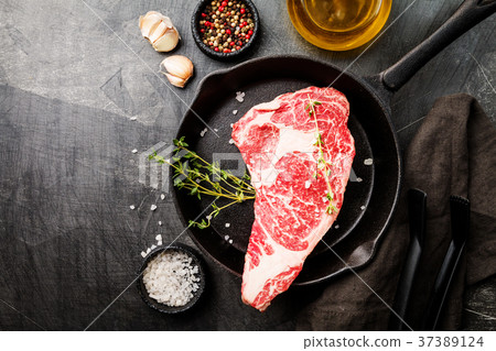 Raw Ribeye Steak 37389124