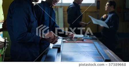 Town factory workers 37389668