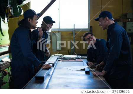 Town factory training of workers 37389691