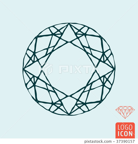 Diamond icon isolated 37390157