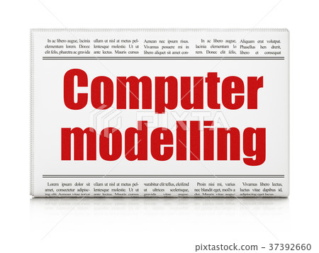 Science concept: newspaper headline Computer Science concept: newspaper headline Computer 37392660