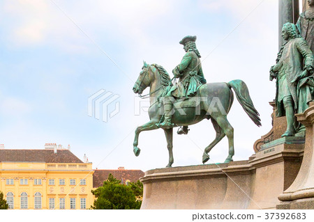 Detail of Maria Theresa monument, Vienna, Austria Detail of Maria Theresa monument, Vienna, Austria 37392683