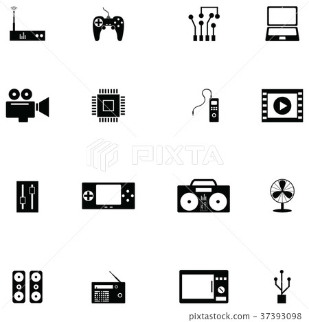 electronics icon set-插圖素材 [37393098] - PIXTA圖庫