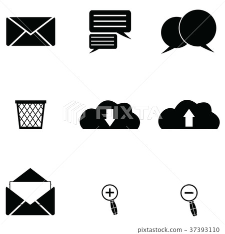 email icon set email icon set 37393110