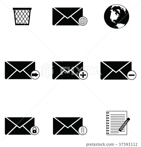 email icon set email icon set 37393112