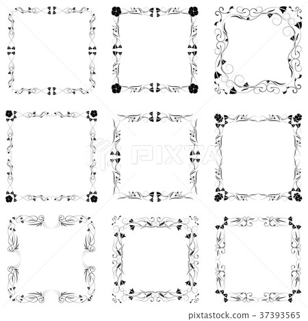 Vector decorative frames - Stock Illustration [37393565] - PIXTA