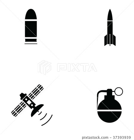 military icon set-插圖素材 [37393939] - PIXTA圖庫