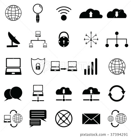 network icon set network icon set 37394291