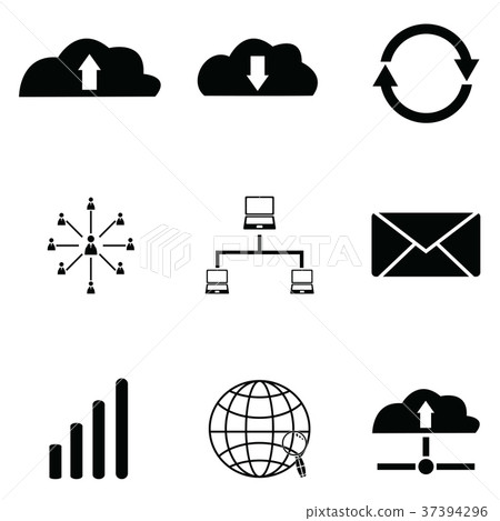 network icon set network icon set 37394296