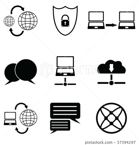 network icon set network icon set 37394297