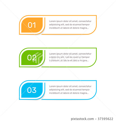 Steps elements for web interface. Infograph vector Steps elements for web interface. Infograph vector 37395622
