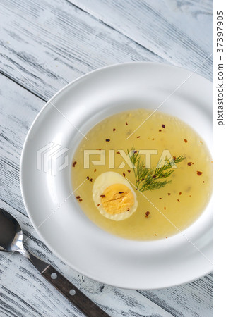 Portion of chicken stock 37397905