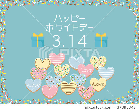 快樂的白天結冰餅乾 37399343