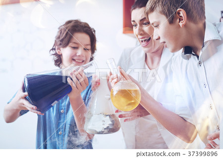 Schoolboys testing out nervous system of their 37399896